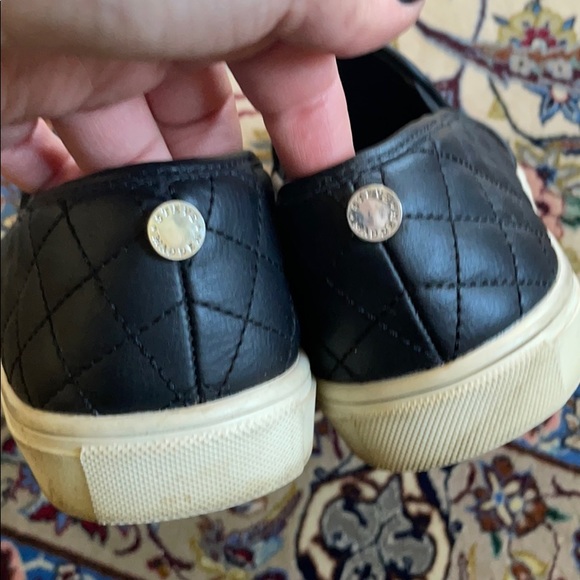 STEVE MADDE QUILTED EXCENTRIQUE BLACK SNEAKERS - Picture 3 of 4